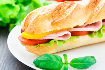 Baguette sandwich