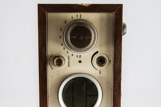 old brown radio in asia.