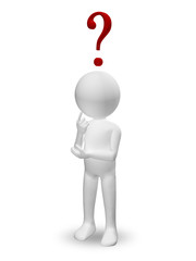 man with question mark