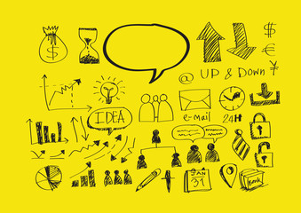 hand doodle Business doodles