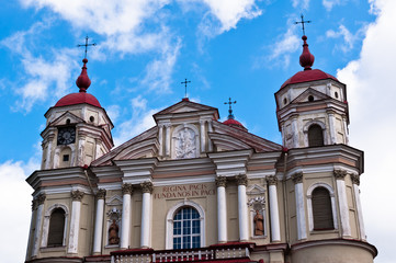 Fototapeta na wymiar Św Piotra i Pawła w Wilnie, Litwa