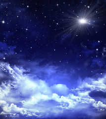 Obraz na płótnie Canvas piękne tło nocnego nieba