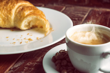 coffee and criossant