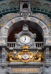 Cercles muraux Monument artistique Horloge centrale d& 39 Anvers