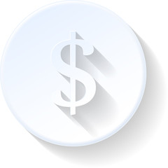 Dollar flat icon