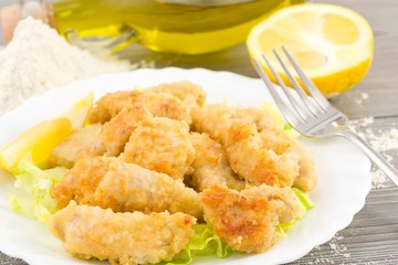 bocconcini di pollo al limone