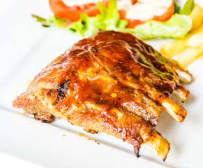 Grilled Ribs meat steak