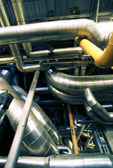 Industrial zone, Steel pipelines and equipment