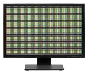 Computer display or lcd tv on white background