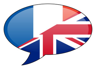 French British Speech Bubble Icon