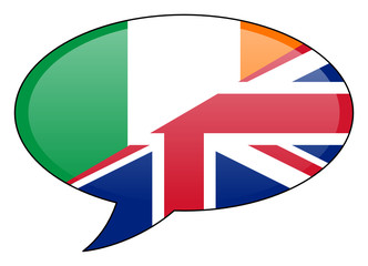 Irish British Speech Bubble Icon