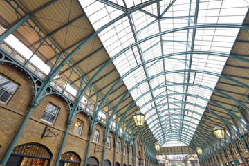 Roof of Covent Garden market in London, England