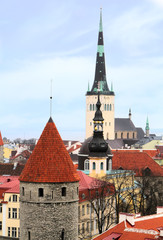 Tallinn, roofs of the old city