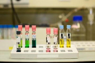 Colorful Tubes in Laboratory