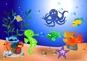 Underwater fishes