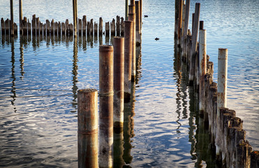 old wooden jetty