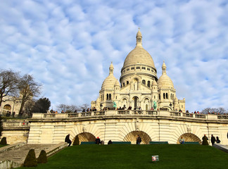 Basilique of Sacre Coer (saint heart) in a Paris