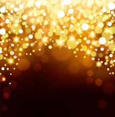 Golden Bokeh Background