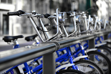 Obraz premium Public bicycle sharing system