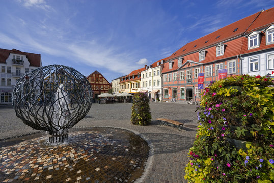 Hauptplatz Neuer Markt in Waren an der M&uuml;ritz