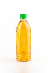 Tea bottle isolated white background