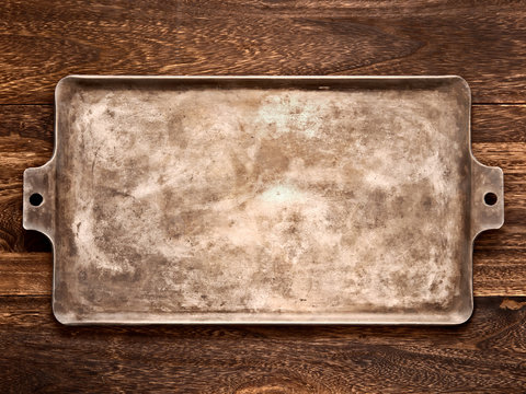 old rustic baking sheet