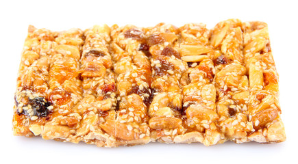 Tasty oriental sweets, isolated on white