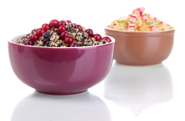 Bowls with kutia -  traditional Christmas sweet meal in