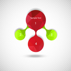 metaball colorful round diagram infographics