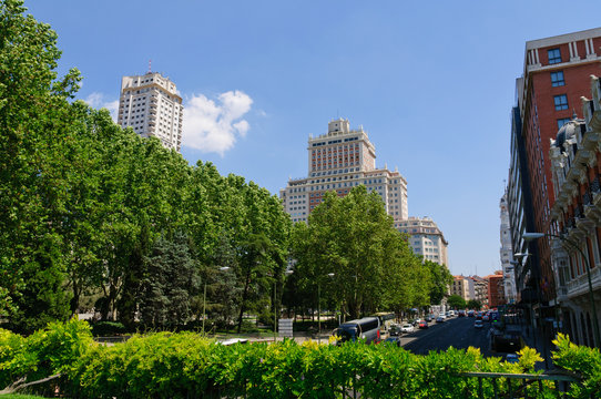 Plaza de Espana in Madrid, Spain