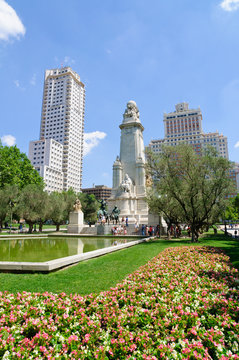Plaza de Espana in Madrid, Spain