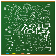 黒板・手描きチョーク素材