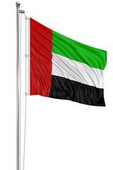 3D flag of United Arab Emirates