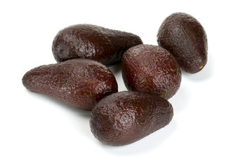 avocado heap isolated on white