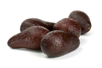 avocado heap isolated on white