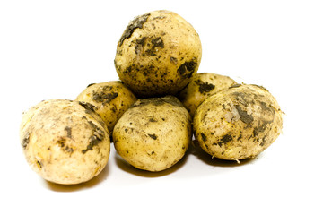 Frische Braune Kartoffeln