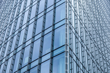 Detail - modernes Hochhaus in Frankfurt - Glasfront