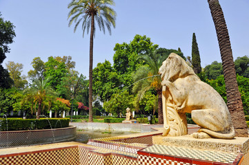 Maria Luisa Park in Seville, Spain