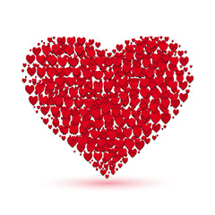 Plakat Heart of hearts. Vector illustration.