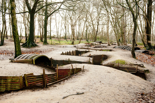 WW1 Trenches, Sanctuary Wood, Ypres, Belgium