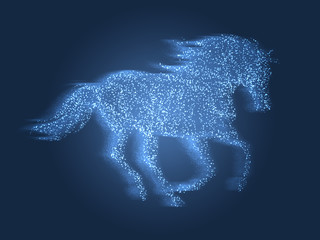 Year of horse. Happy new year © mnemozine