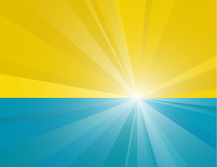 Sunrise. Abstract vector background.