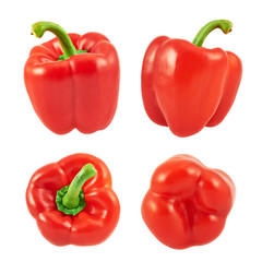 Sweet bell pepper set isolated