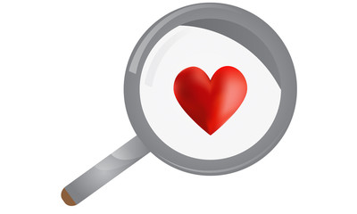 Heart Magnifying Glass