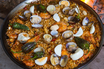 Paella Cooked