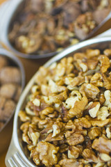 Bowls with walnuts