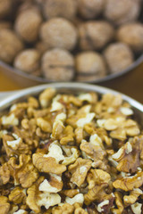 Bowls with walnuts