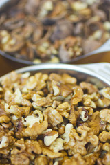 Bowls with walnuts
