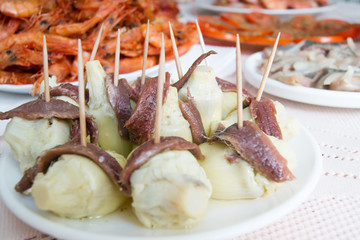 Artichoke with anchovies