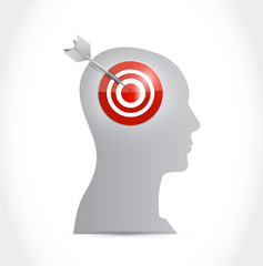 target your mind illustration design